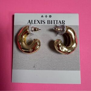 Alexis Bittar Starburst Crystal Huggie Earrings NWT